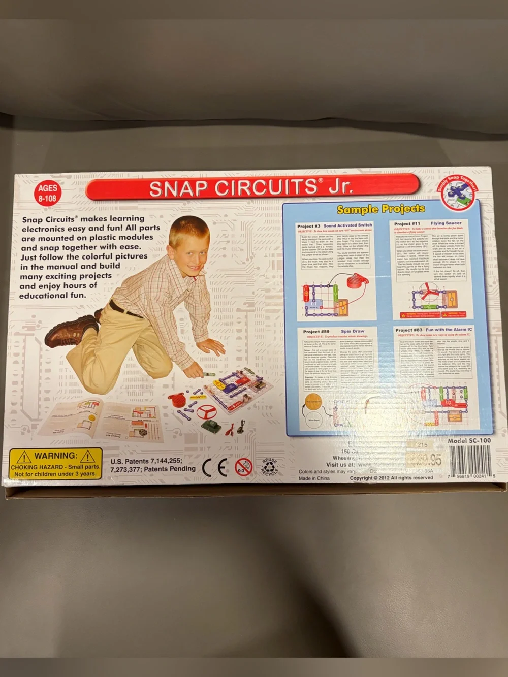 Snap Circuits Jr. Kids Electronics Kit - Blue & Red
